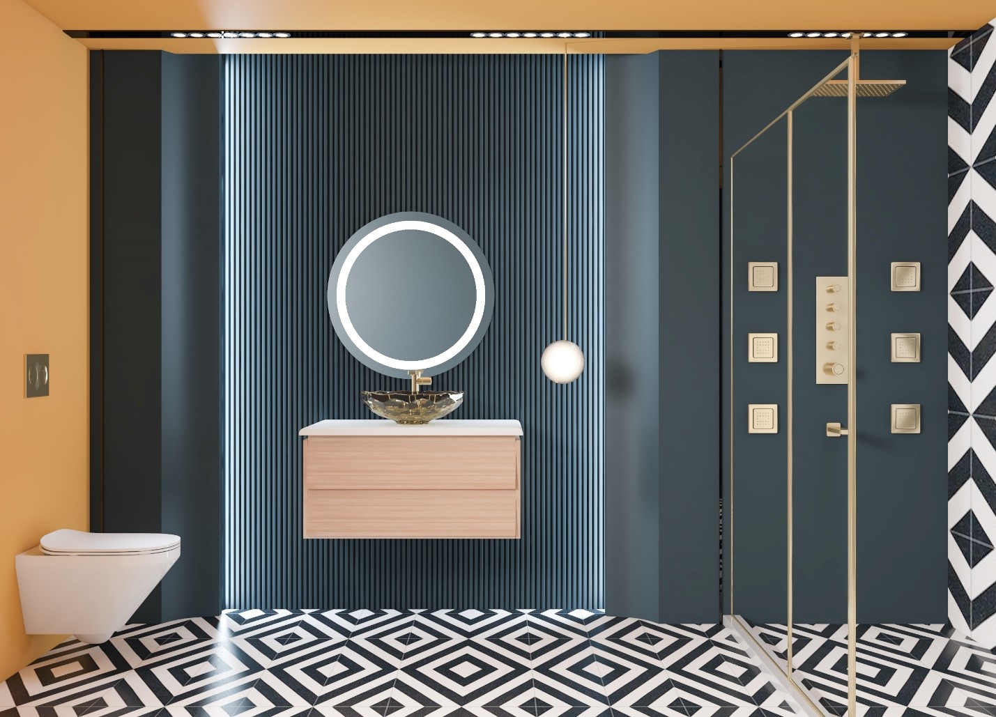 Checkered Floor Tiles