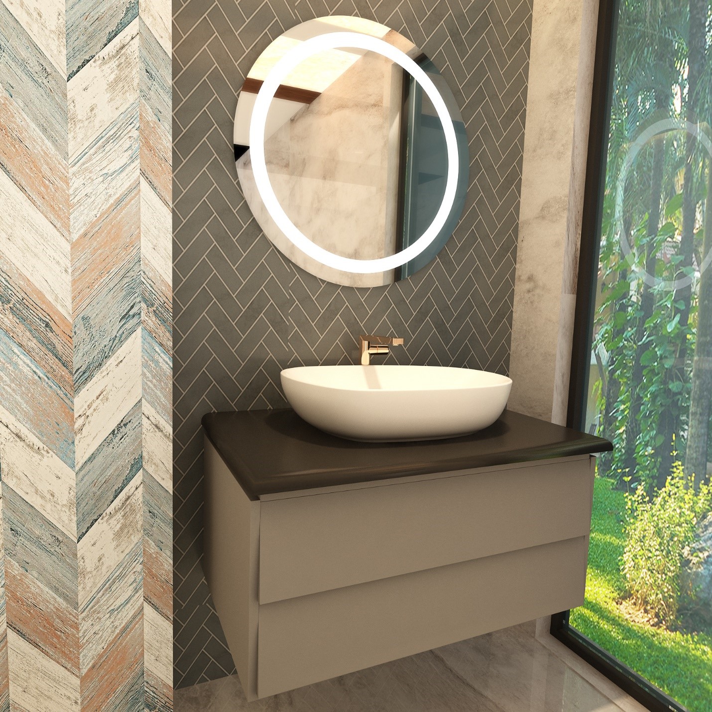 Floating Vanity Unit Combines