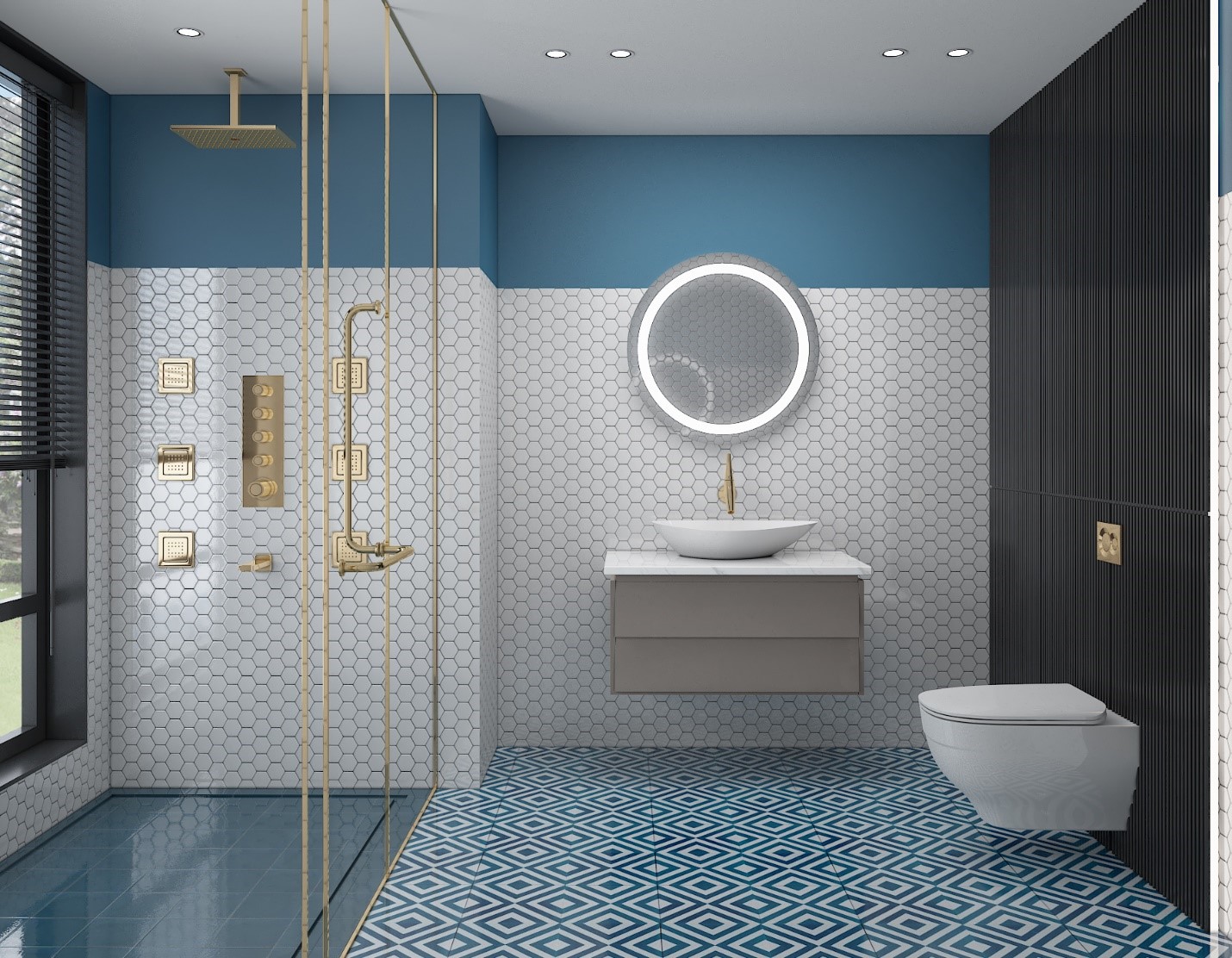 Trendy Tantalizing Bathroom Tiles